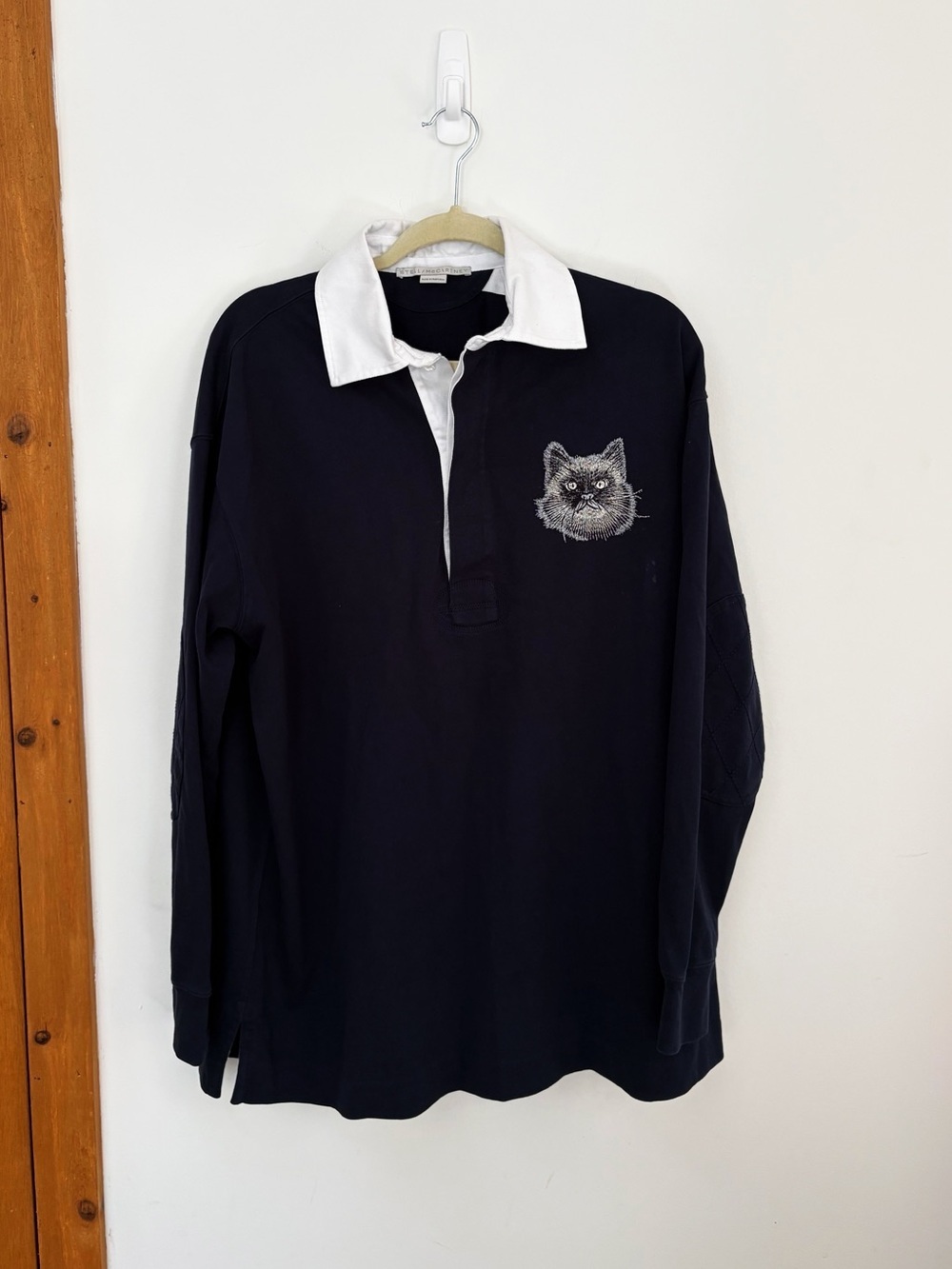Stella McCartney Cat Oversized Rugby Polo Shirt Dress - Picture 9 of 12
